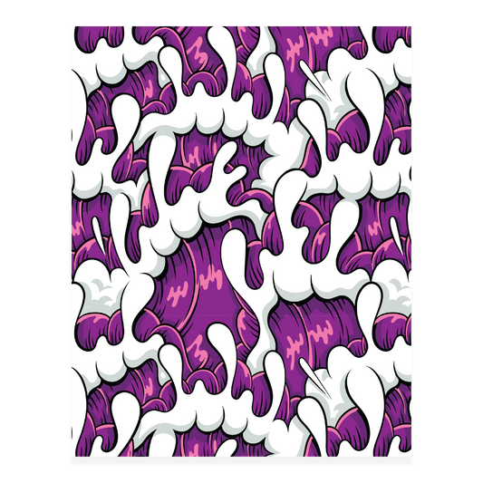 Wave Print "Sweet Purple" 18x24"