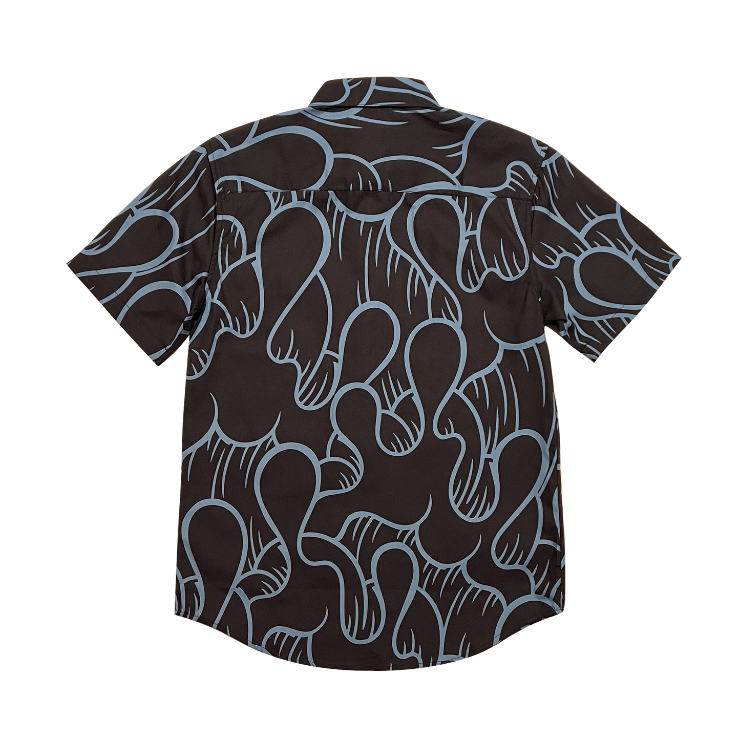 "He'enalu" Aloha Shirt (Black)