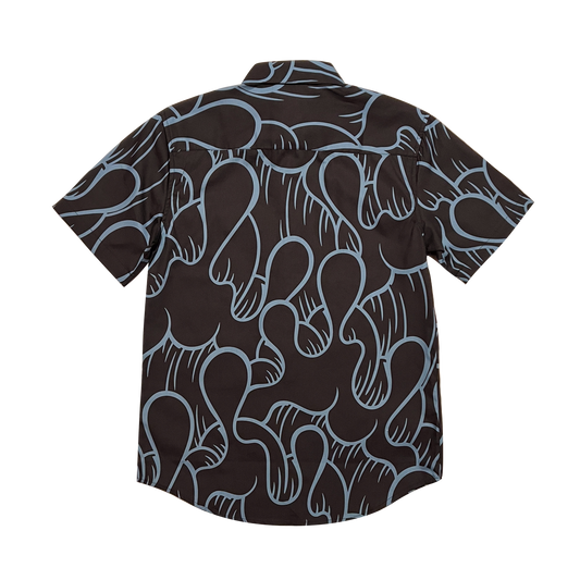 "He'enalu" Aloha Shirt (Black)