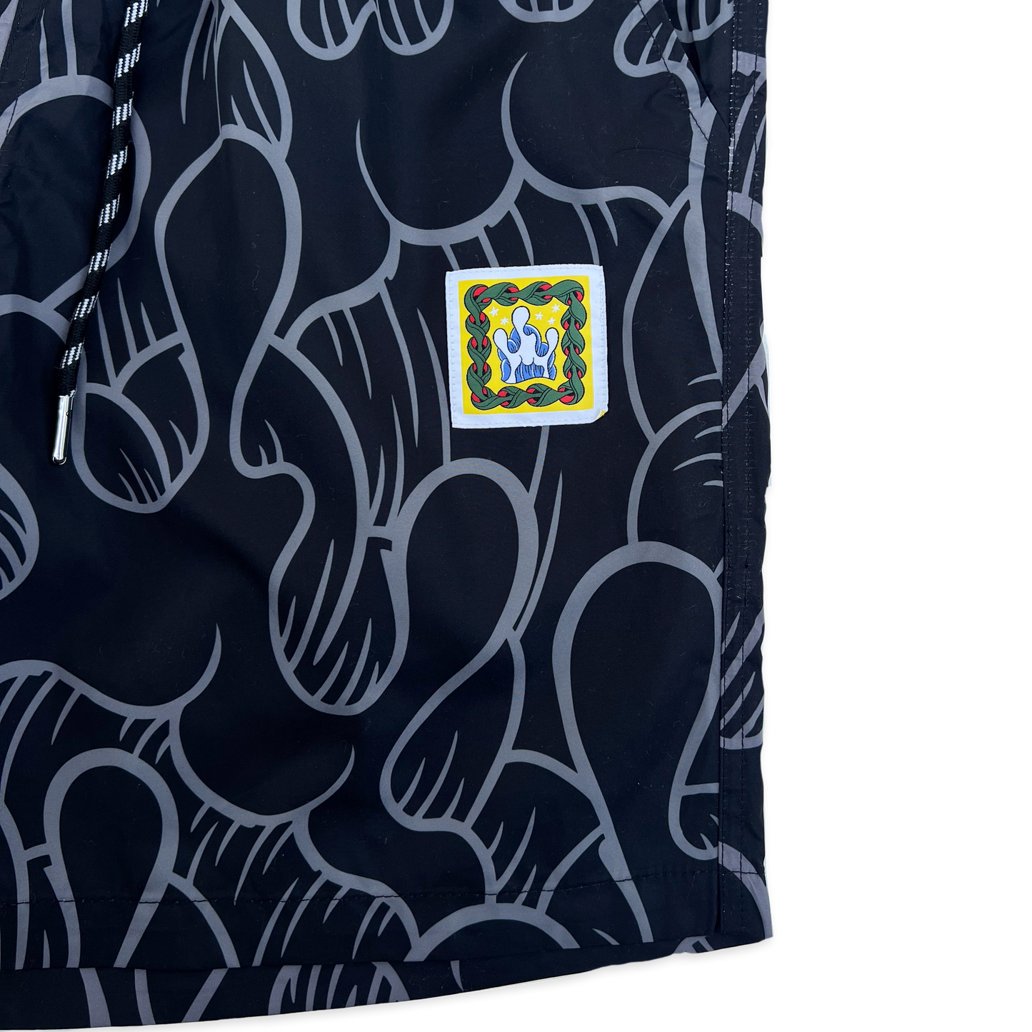 Wave Shorts "Pele" (Black & Gray)