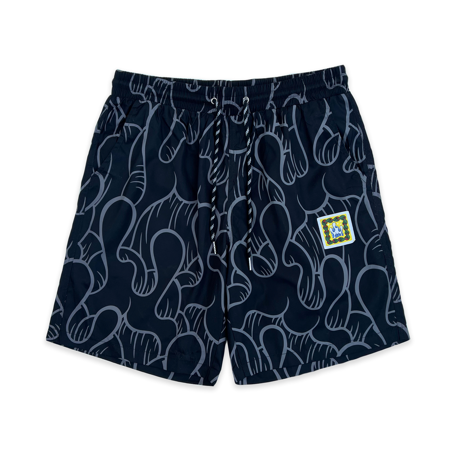 Wave Shorts "Pele" (Black & Gray)
