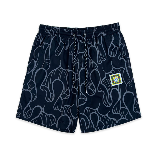 Wave Shorts "Pele" (Black & Gray)