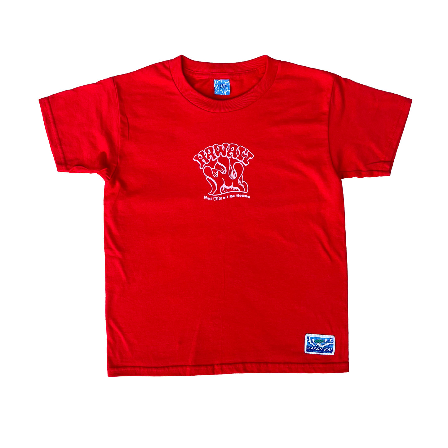 Hawai'i Wave Keiki Tee (Red/Pink)