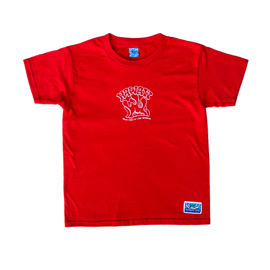 Hawai'i Wave Keiki Tee (Red/Pink)