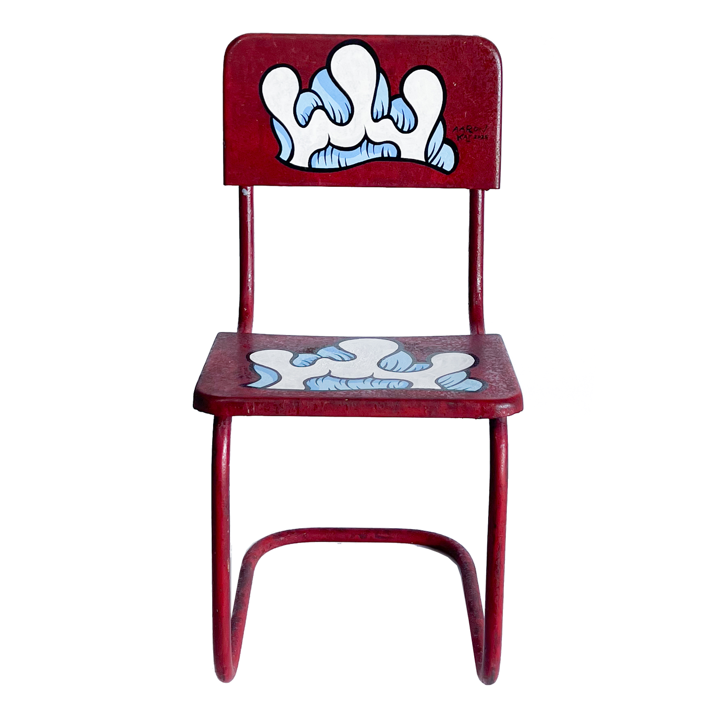 18 Double Wavy - Metal toddler chair