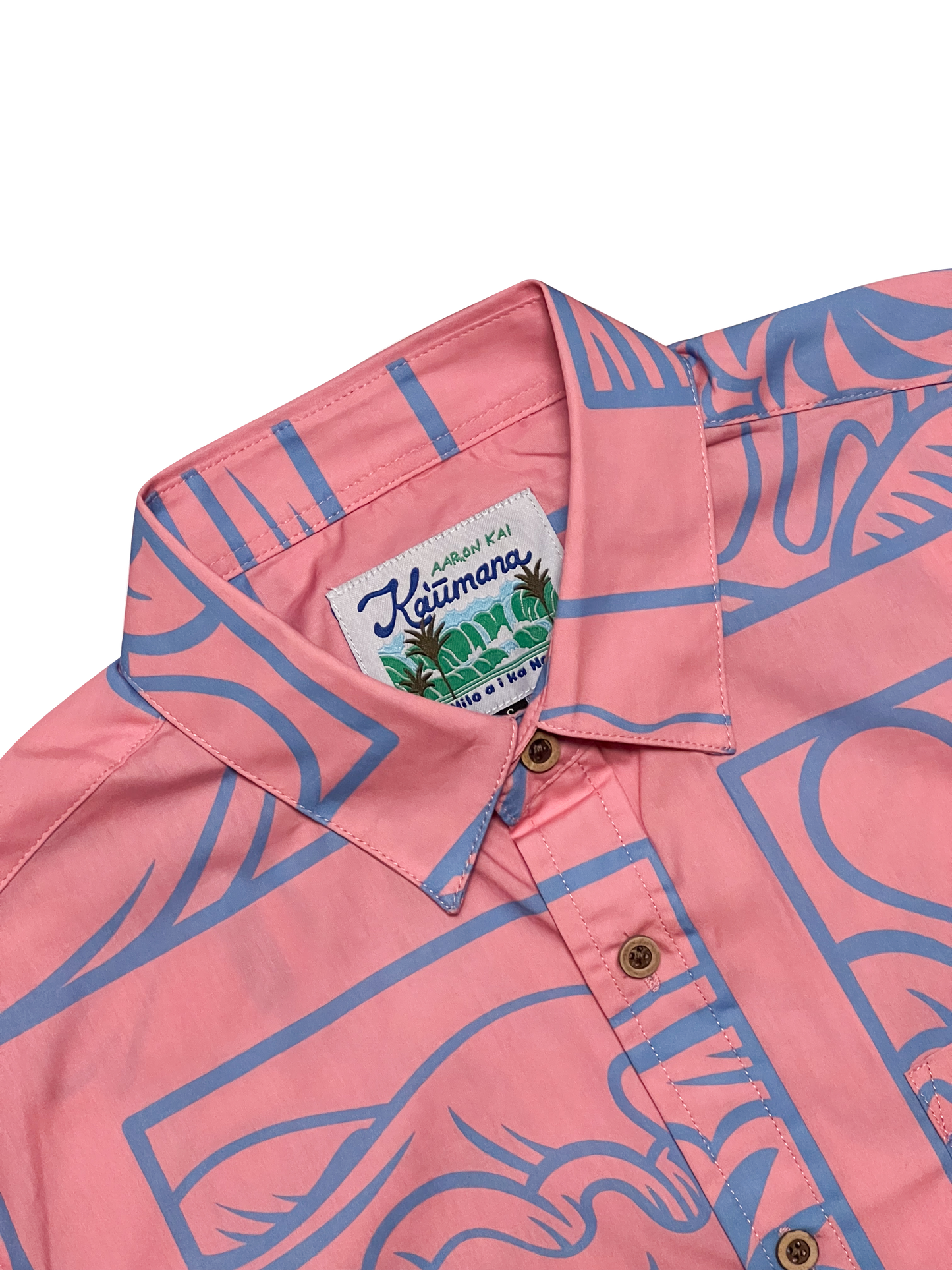 "Surf Breaks" Aloha Shirt (Pink)