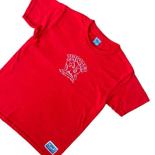 Hawai'i Wave Keiki Tee (Red/Pink)