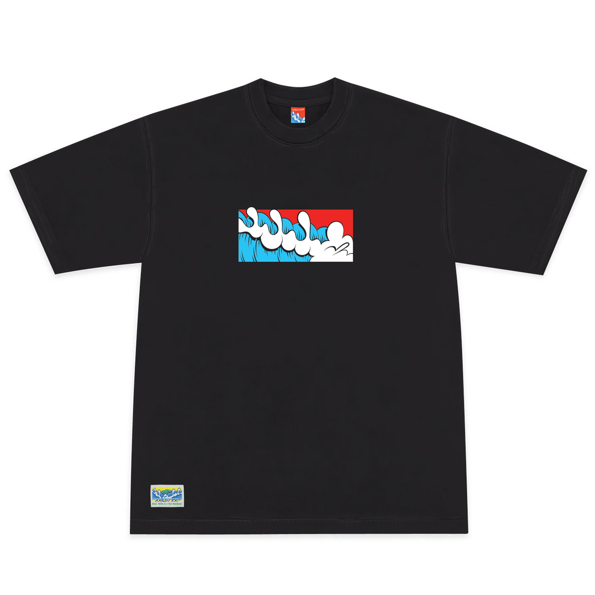 Wave Box Logo Tee (Black)