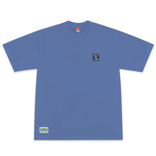 '26 Wave Print Tee (Periwinkle)