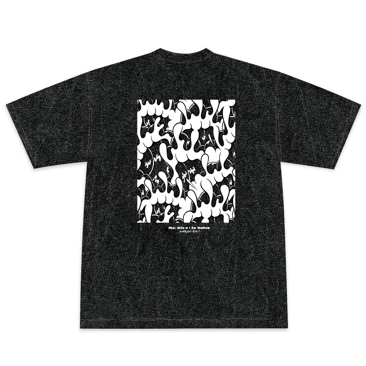 '26 Wave Print Tee (Carbon Black)
